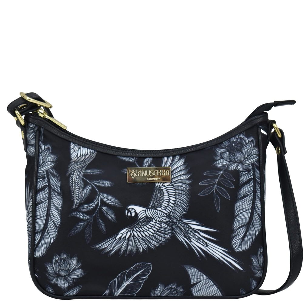 East/West Hobo-Wanderlust Collection-Nylon Fabric With Leather Trim And :[